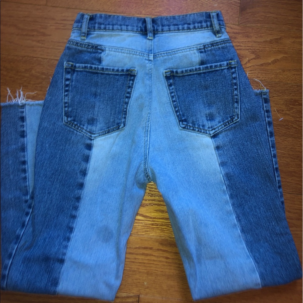 💙two tone mom jeanz💙